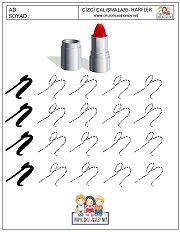 s harfi çizgi çalışması